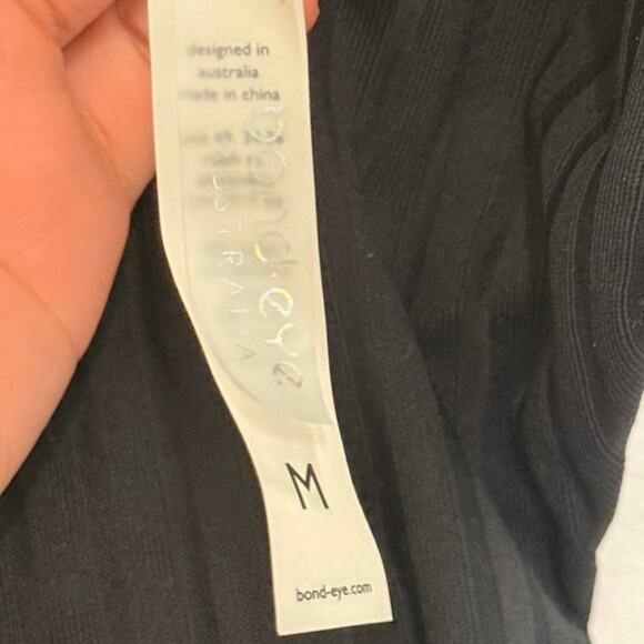 Bond-Eye Australia Black Vertical Stripe Bikini Bottom Swim Beach - Picture 3 of 3